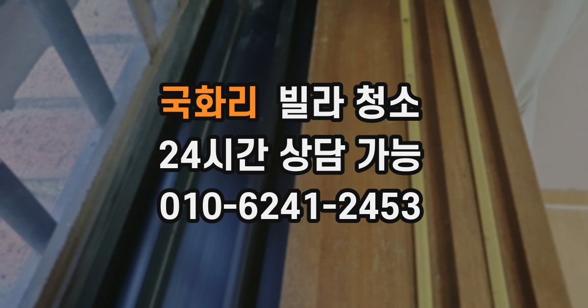 국화리 빌라 청소