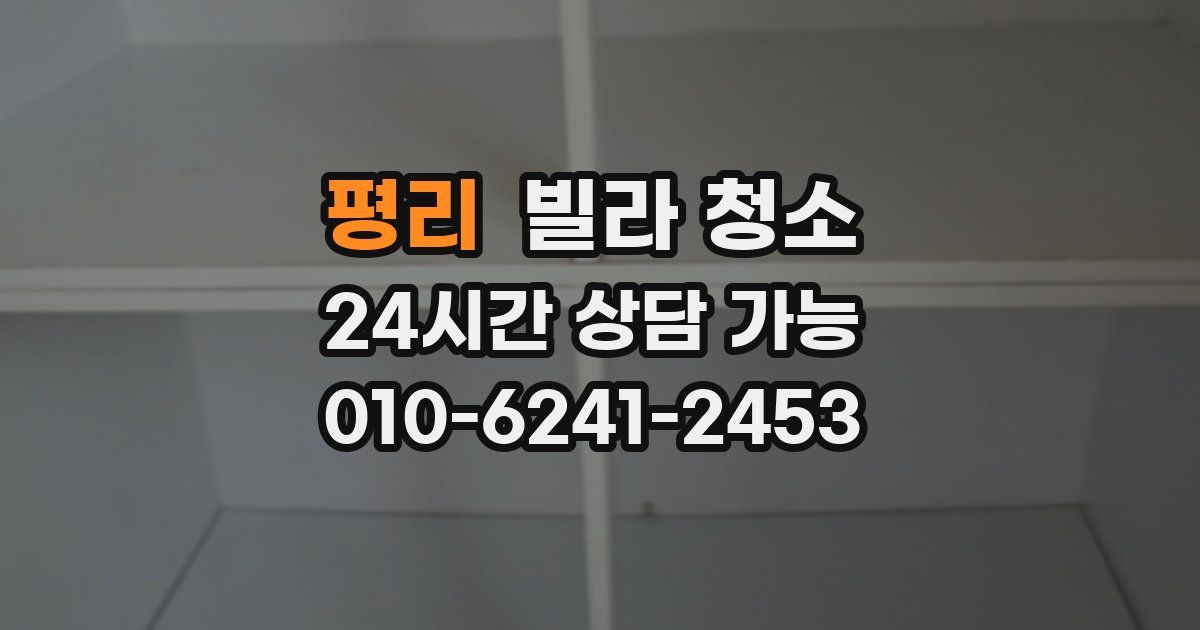 평리 빌라 청소