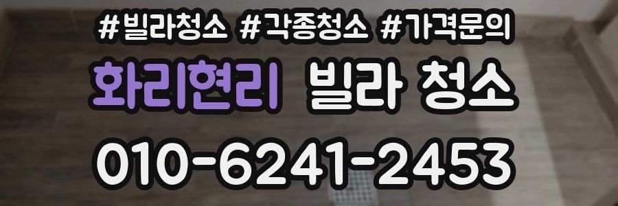 화리현리 빌라 청소
