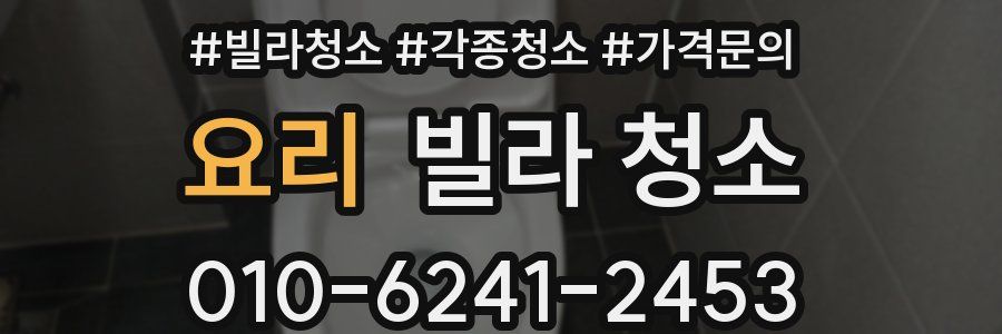 요리 빌라 청소