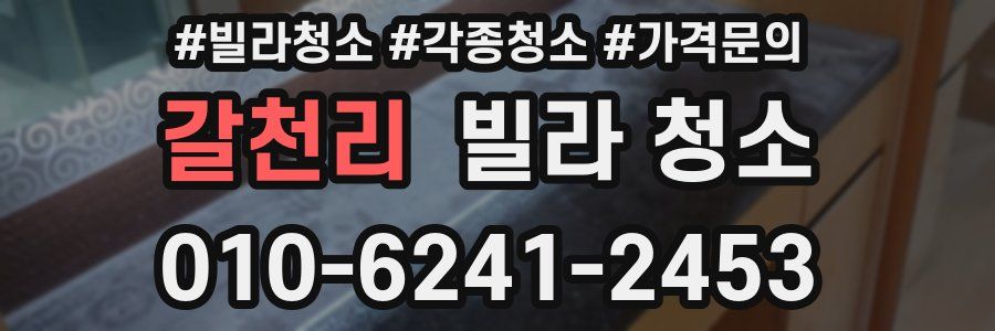 갈천리 빌라 청소