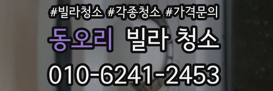 동오리 빌라 청소