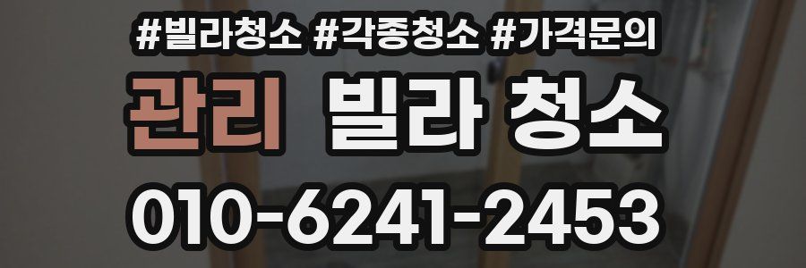 관리 빌라 청소