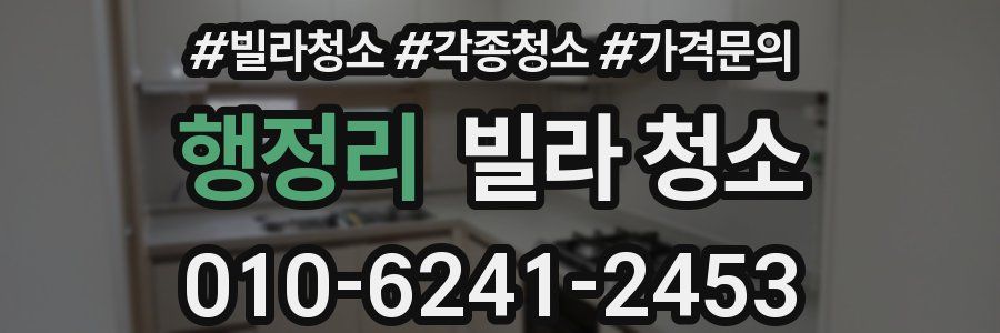 행정리 빌라 청소