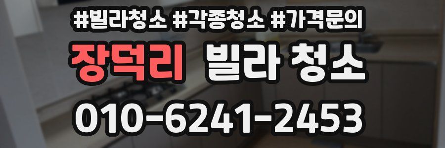 장덕리 빌라 청소