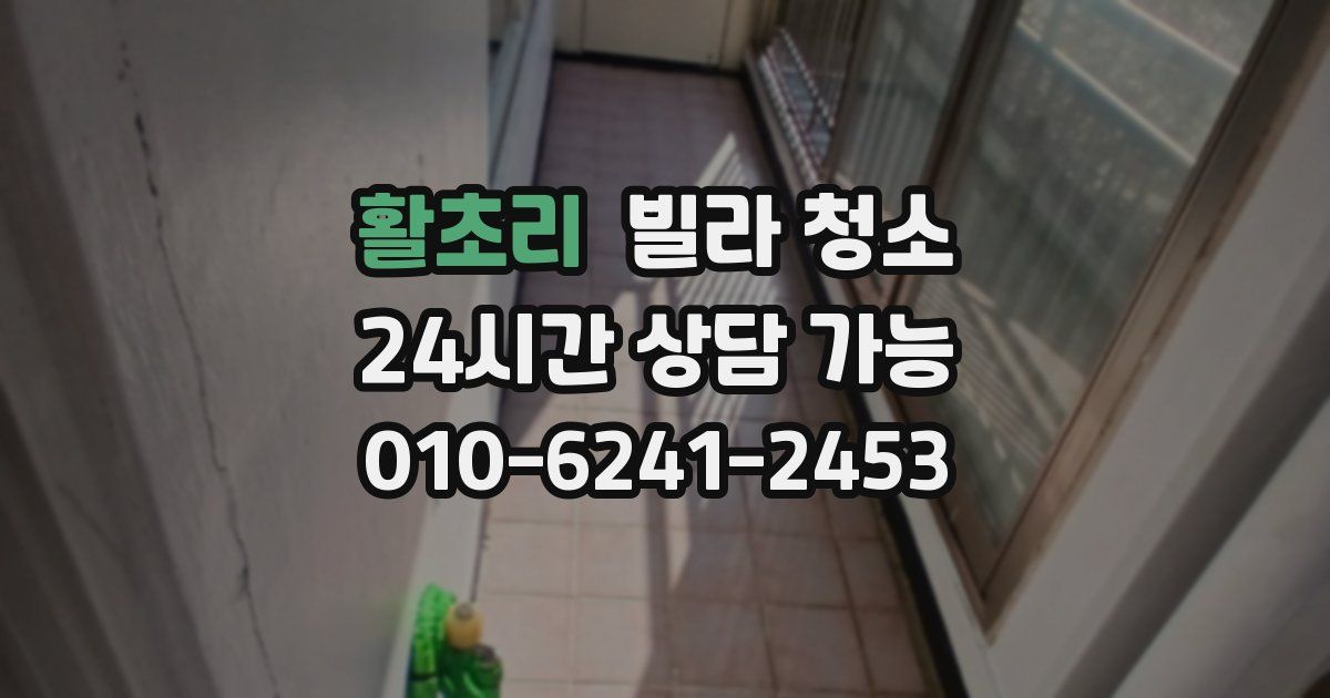 활초리 빌라 청소