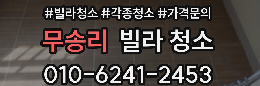 무송리 빌라 청소