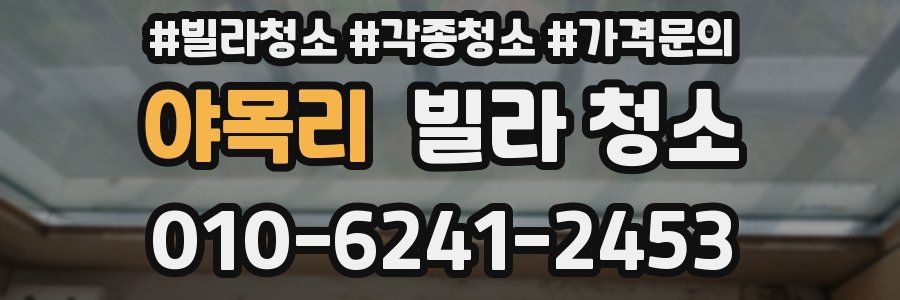 야목리 빌라 청소