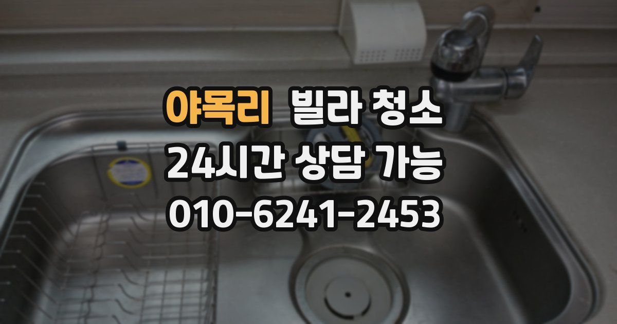 야목리 빌라 청소