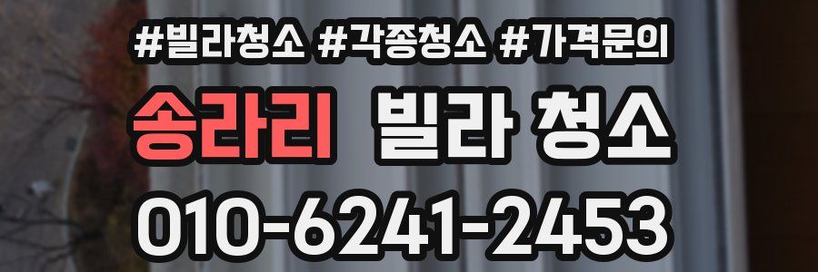 송라리 빌라 청소