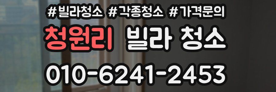 청원리 빌라 청소