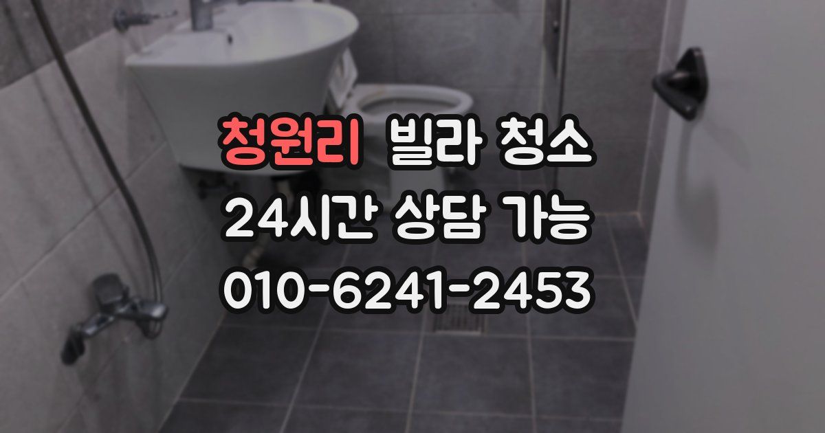 청원리 빌라 청소