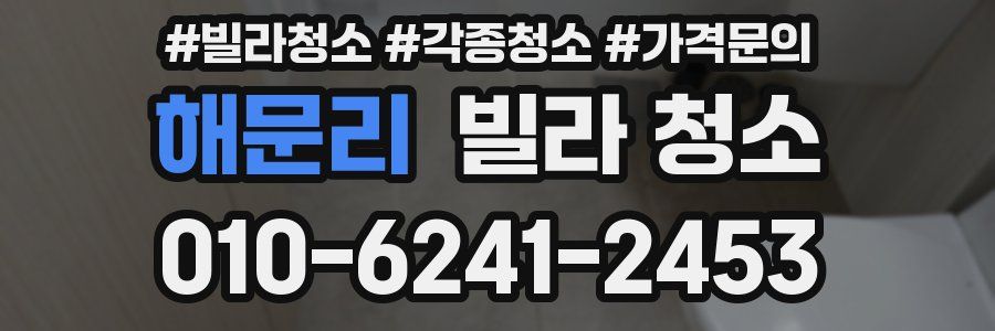 해문리 빌라 청소