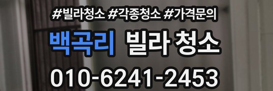 백곡리 빌라 청소