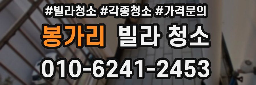 봉가리 빌라 청소