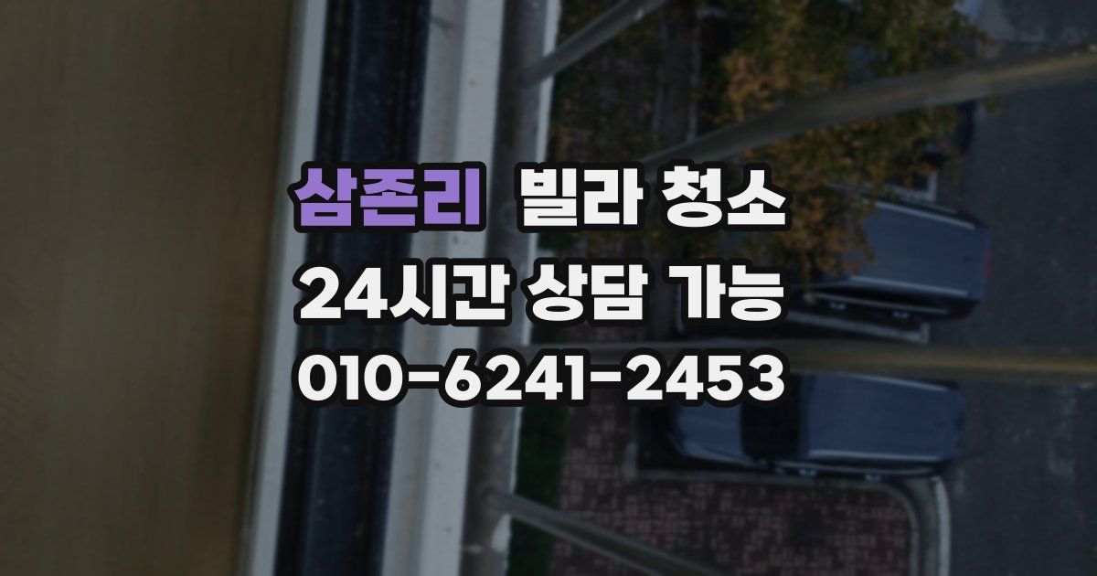 삼존리 빌라 청소