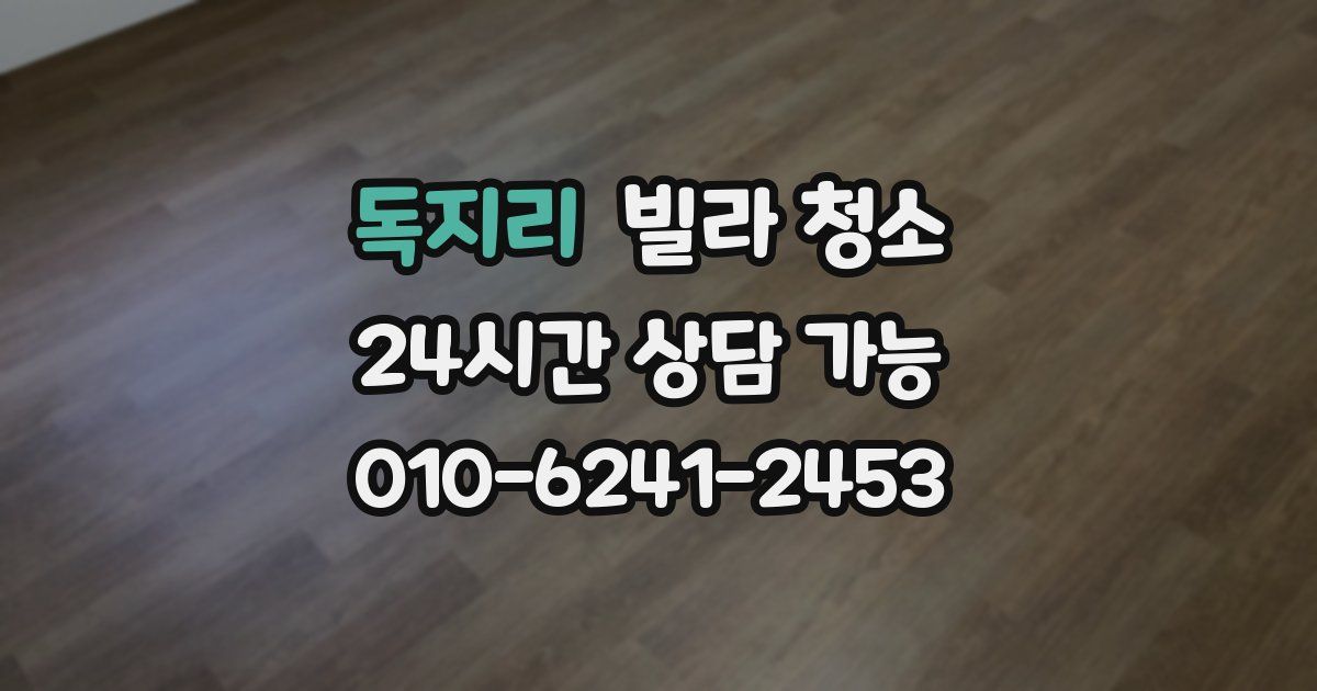 독지리 빌라 청소