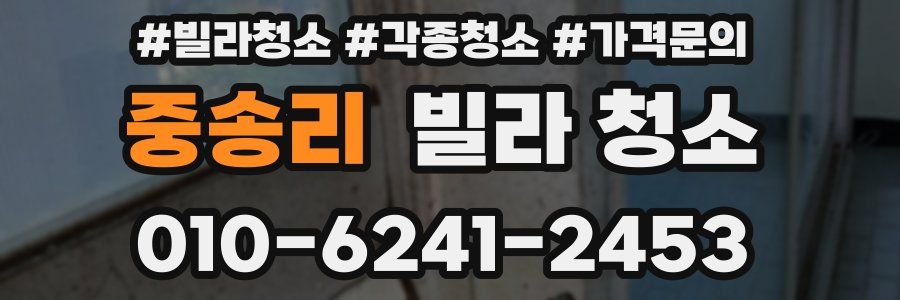 중송리 빌라 청소