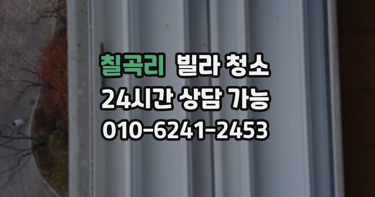 칠곡리 빌라 청소