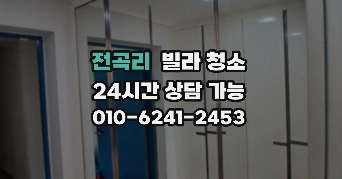 전곡리 빌라 청소