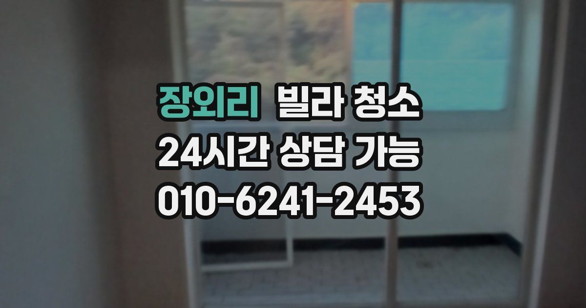 장외리 빌라 청소