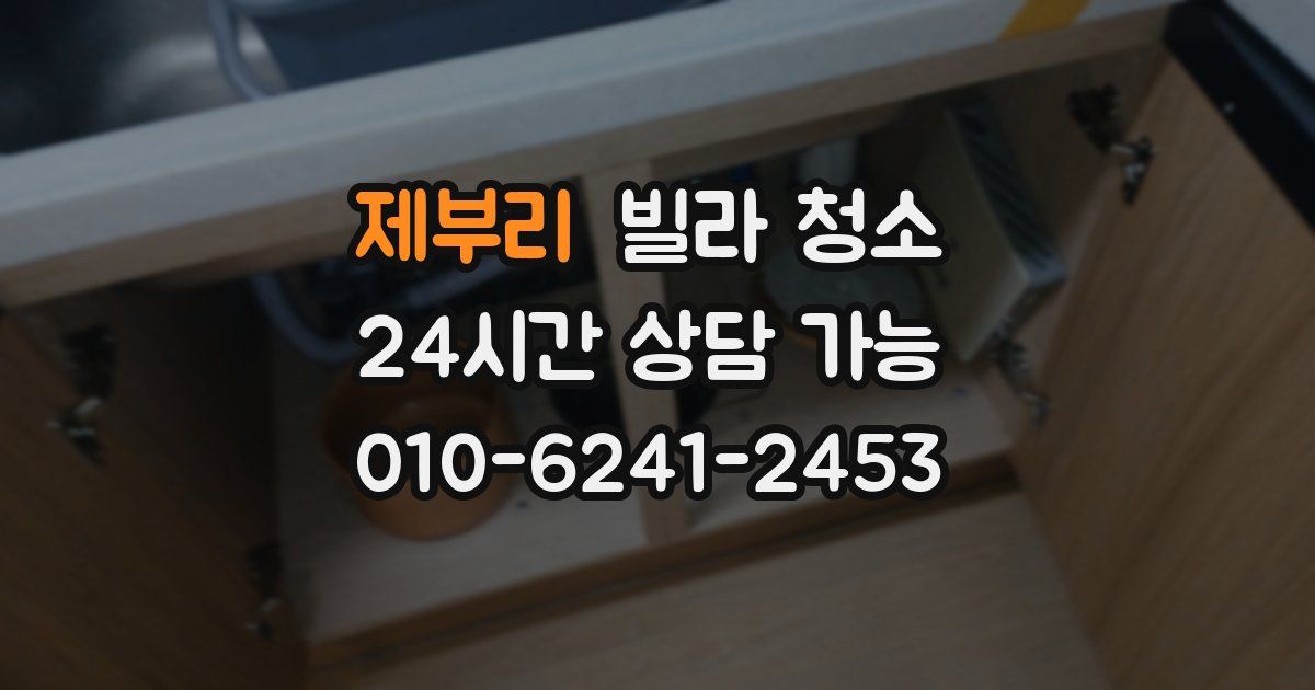 제부리 빌라 청소