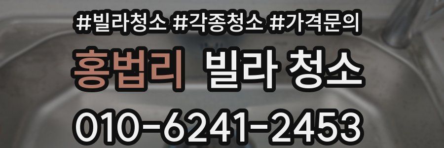 홍법리 빌라 청소