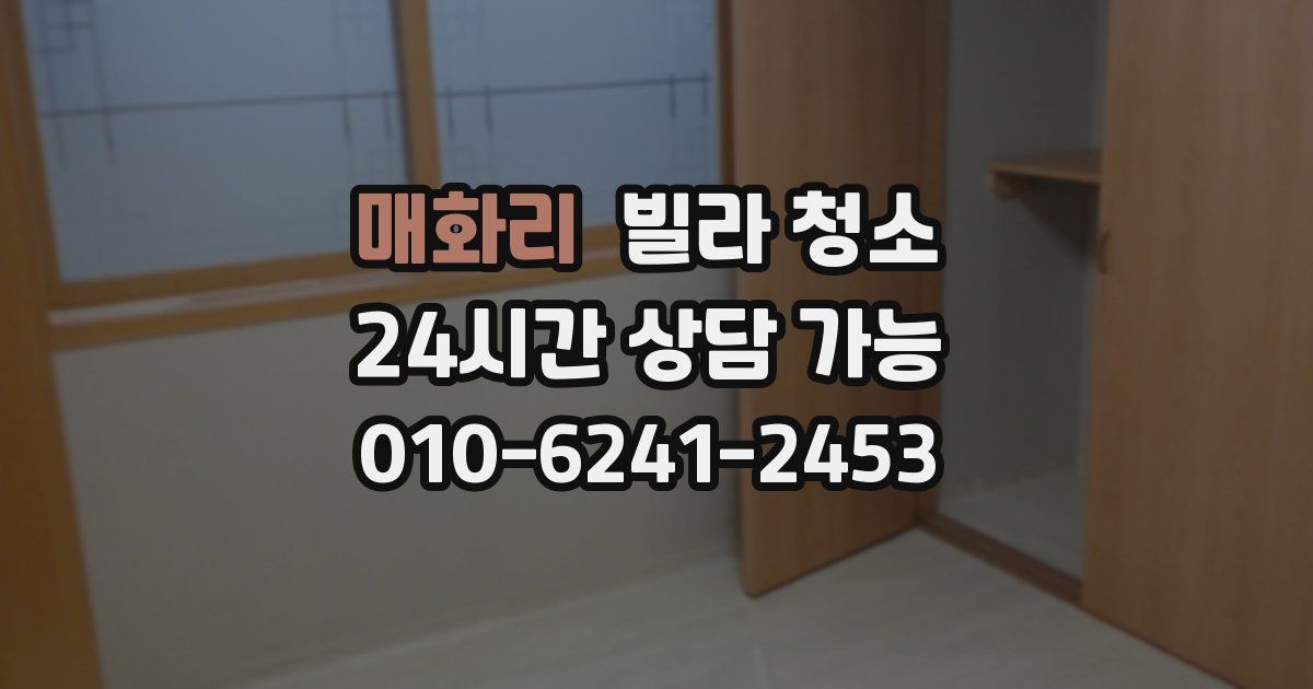 매화리 빌라 청소