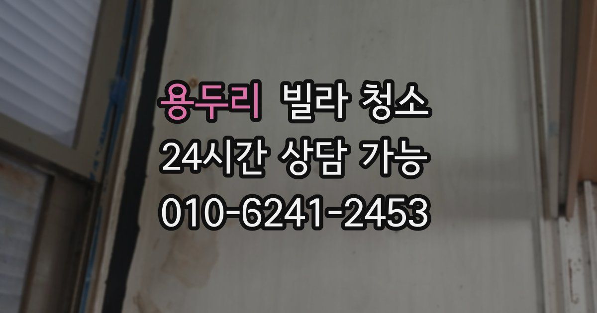 용두리 빌라 청소