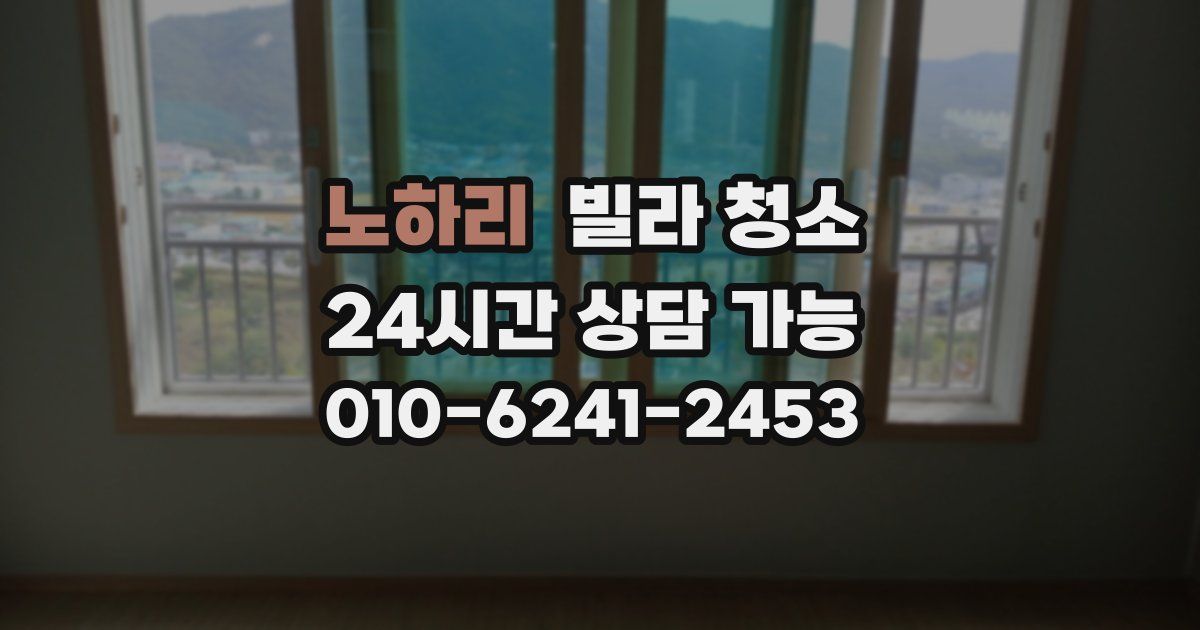 노하리 빌라 청소