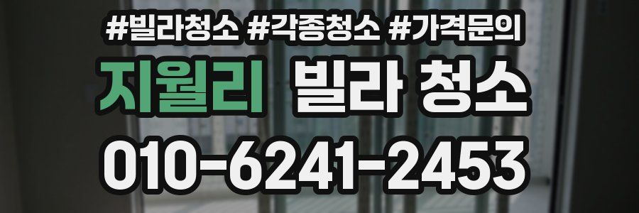 지월리 빌라 청소