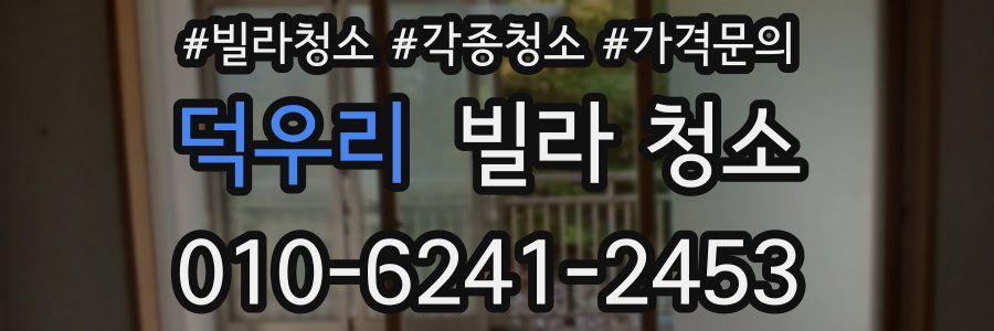 덕우리 빌라 청소