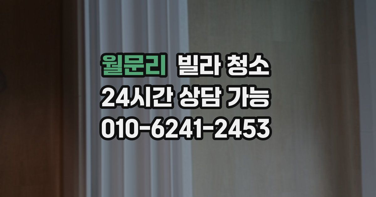 월문리 빌라 청소