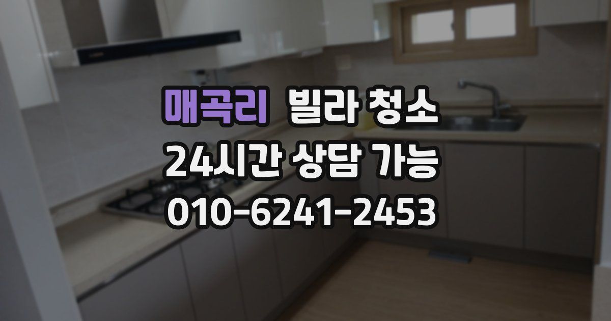 매곡리 빌라 청소