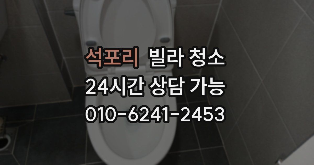 석포리 빌라 청소