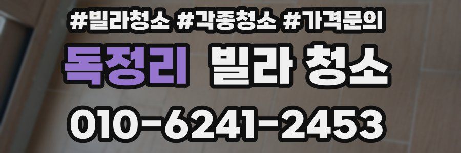 독정리 빌라 청소