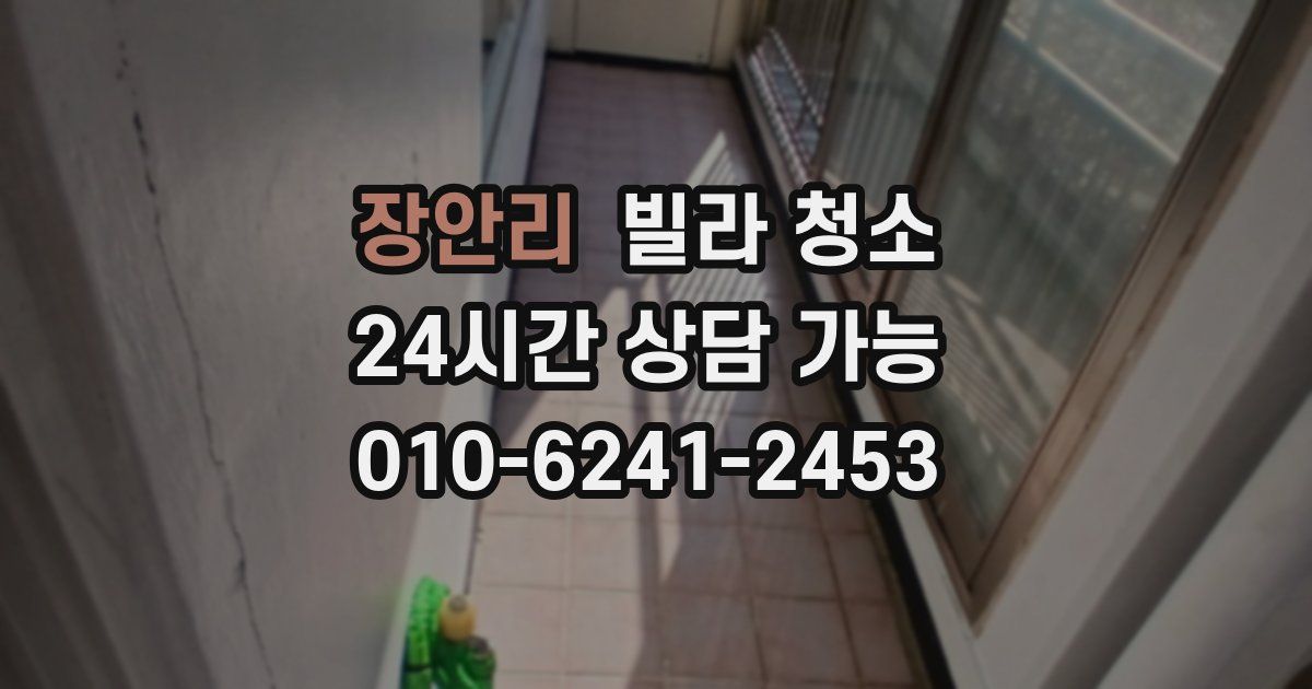장안리 빌라 청소