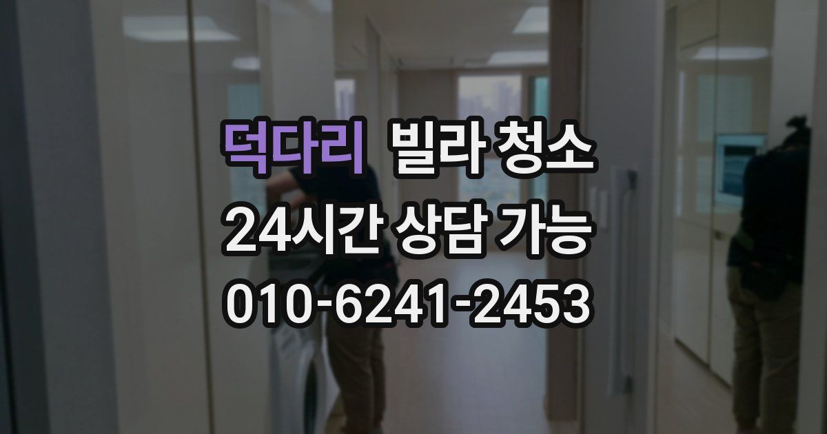 덕다리 빌라 청소