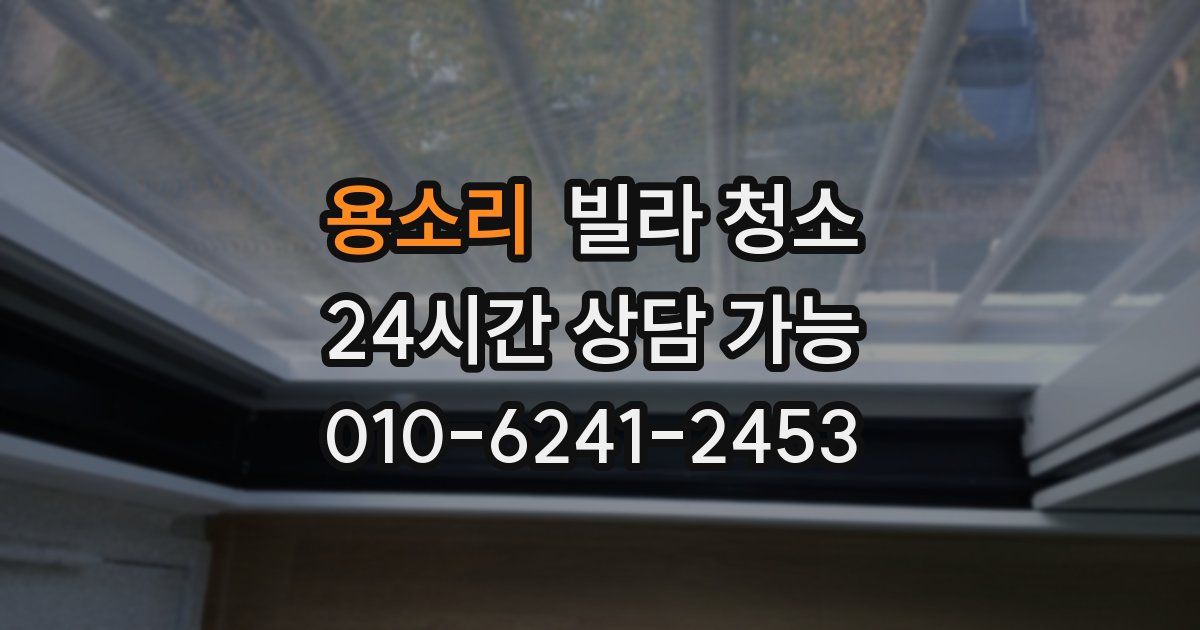 용소리 빌라 청소