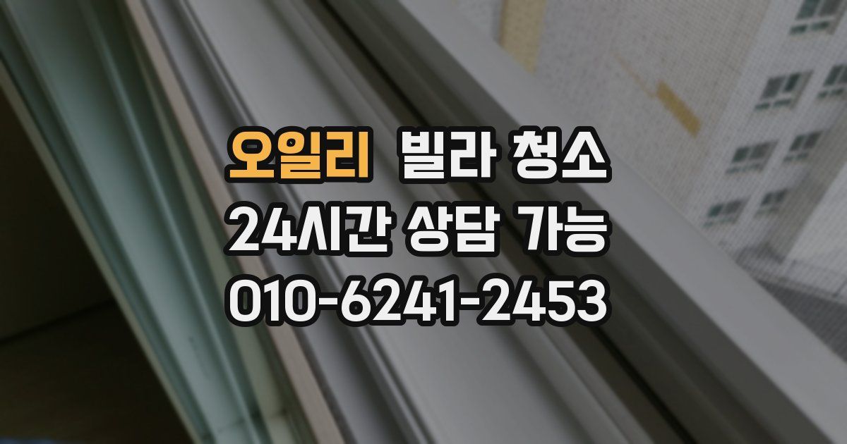 오일리 빌라 청소