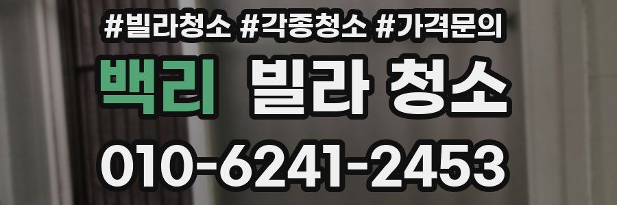 백리 빌라 청소