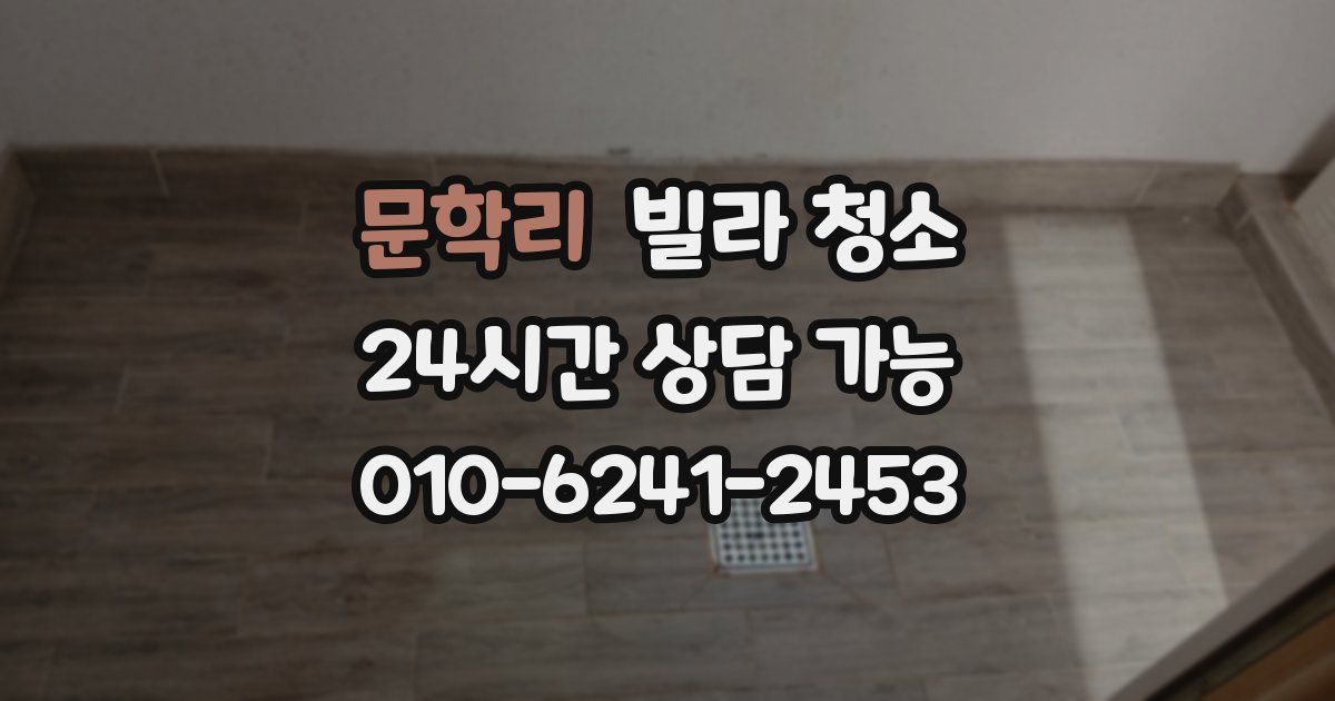 문학리 빌라 청소