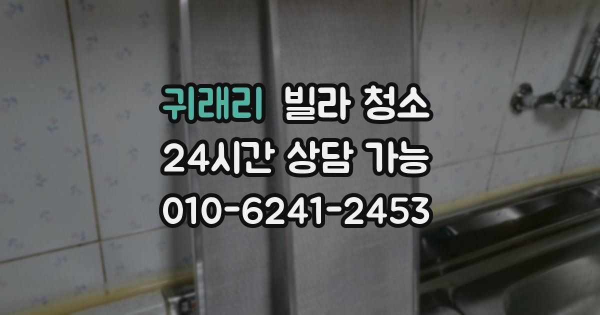 귀래리 빌라 청소