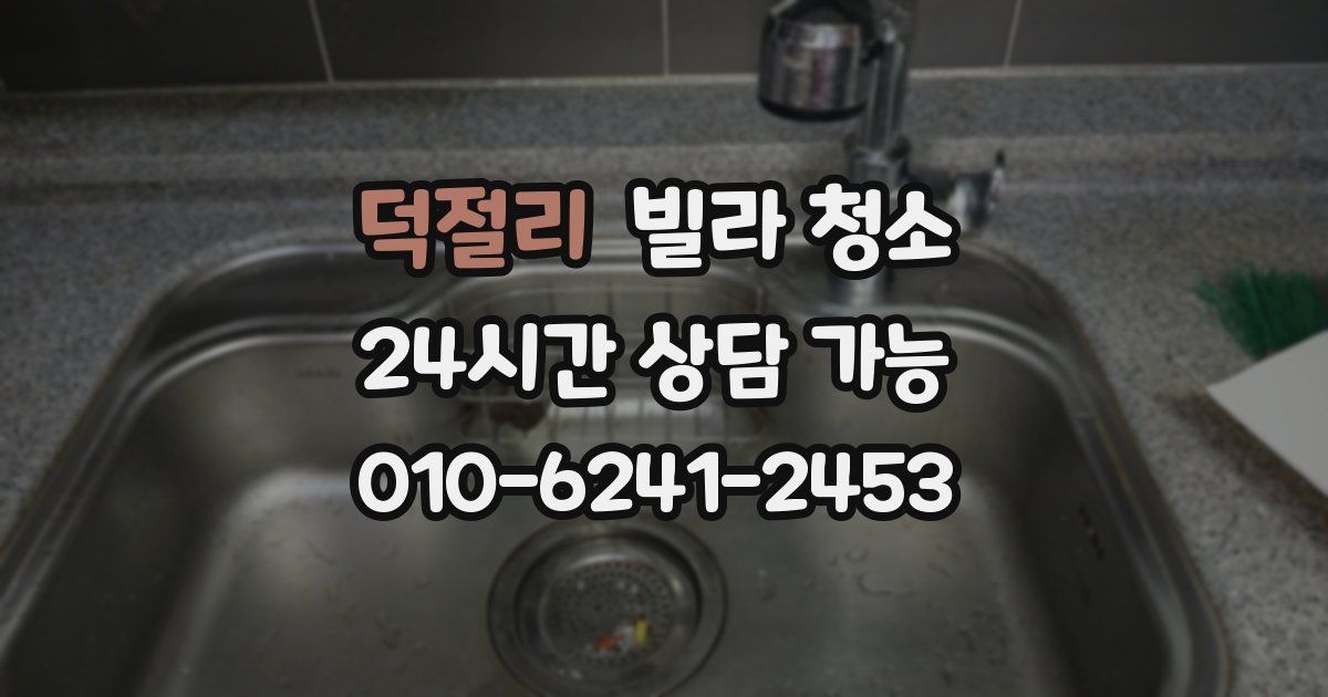 덕절리 빌라 청소