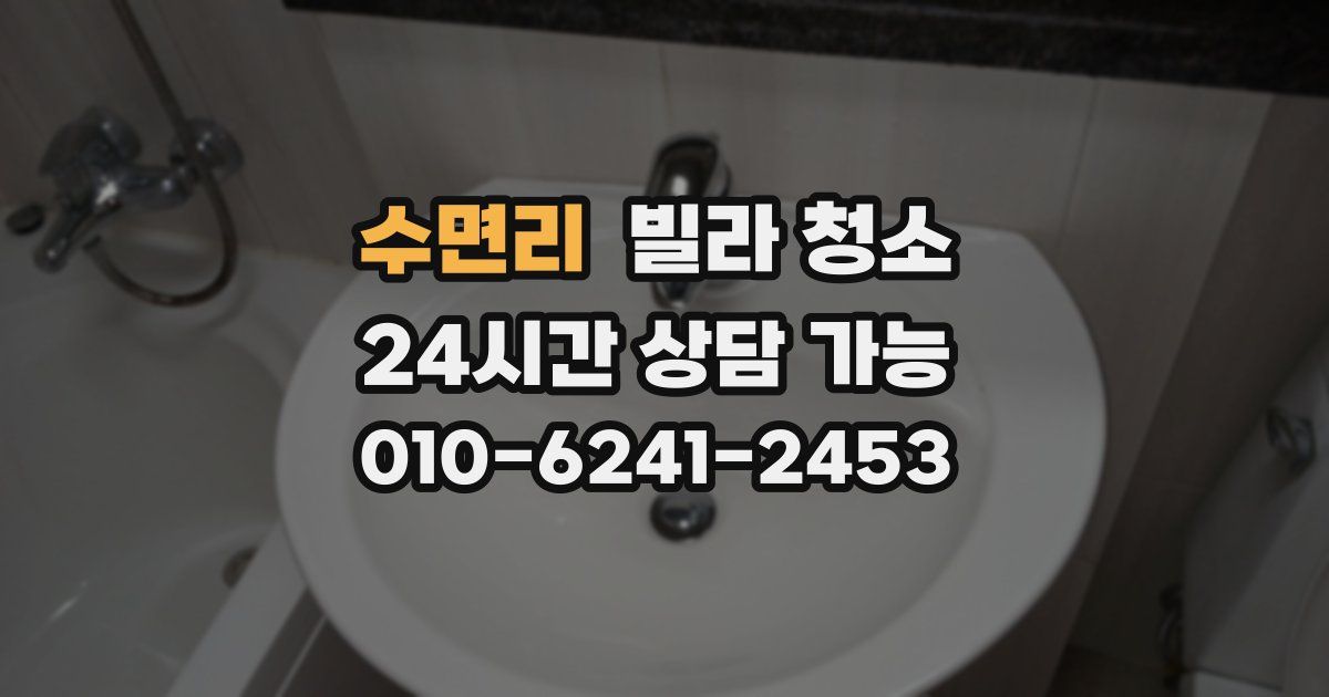 수면리 빌라 청소