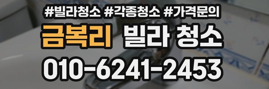 금복리 빌라 청소