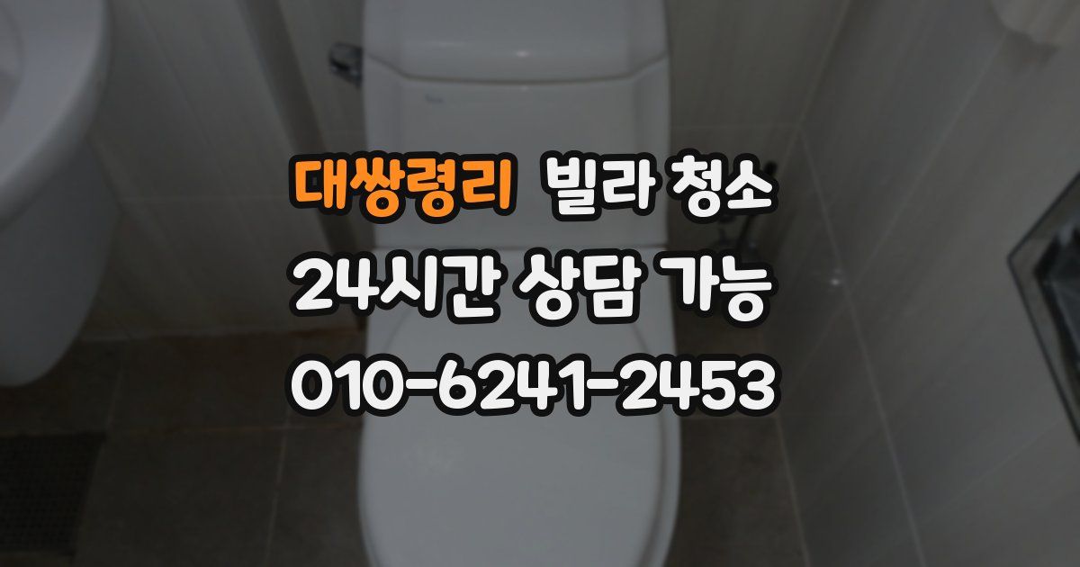 대쌍령리 빌라 청소