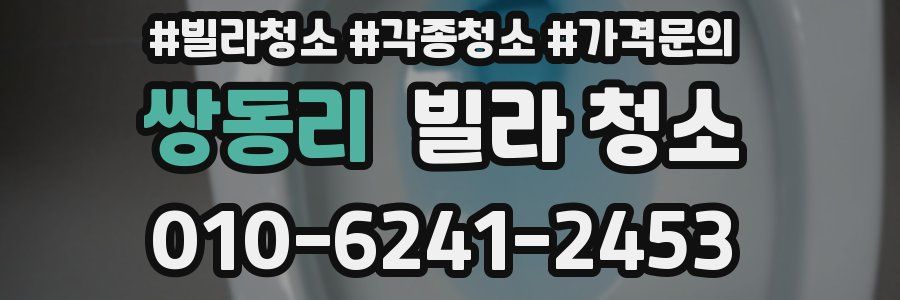 쌍동리 빌라 청소