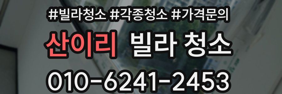 산이리 빌라 청소