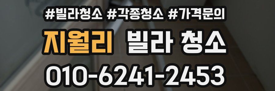 지월리 빌라 청소